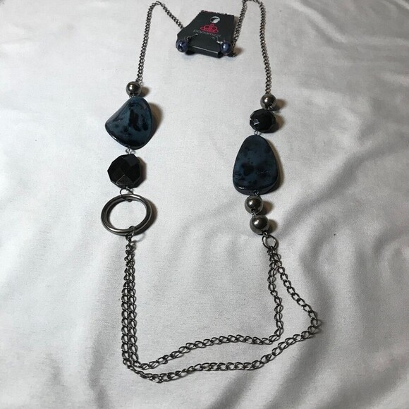 Paparazzi Boho Style Beaded and Layered Necklace and Earrings Set - Picture 1 of 4